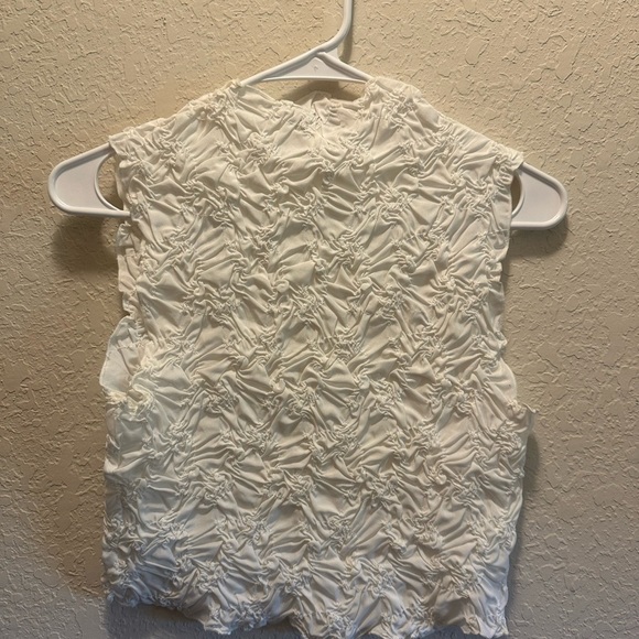 Zara White Textured Crop Top - Picture 5 of 5